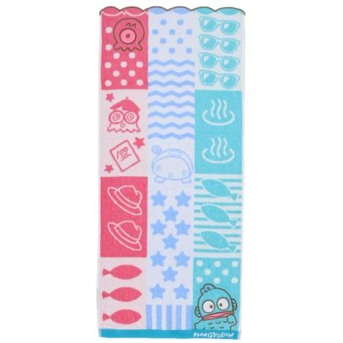 ハンギョドン キャラクター フェイスタオル パイルジャカード ロング