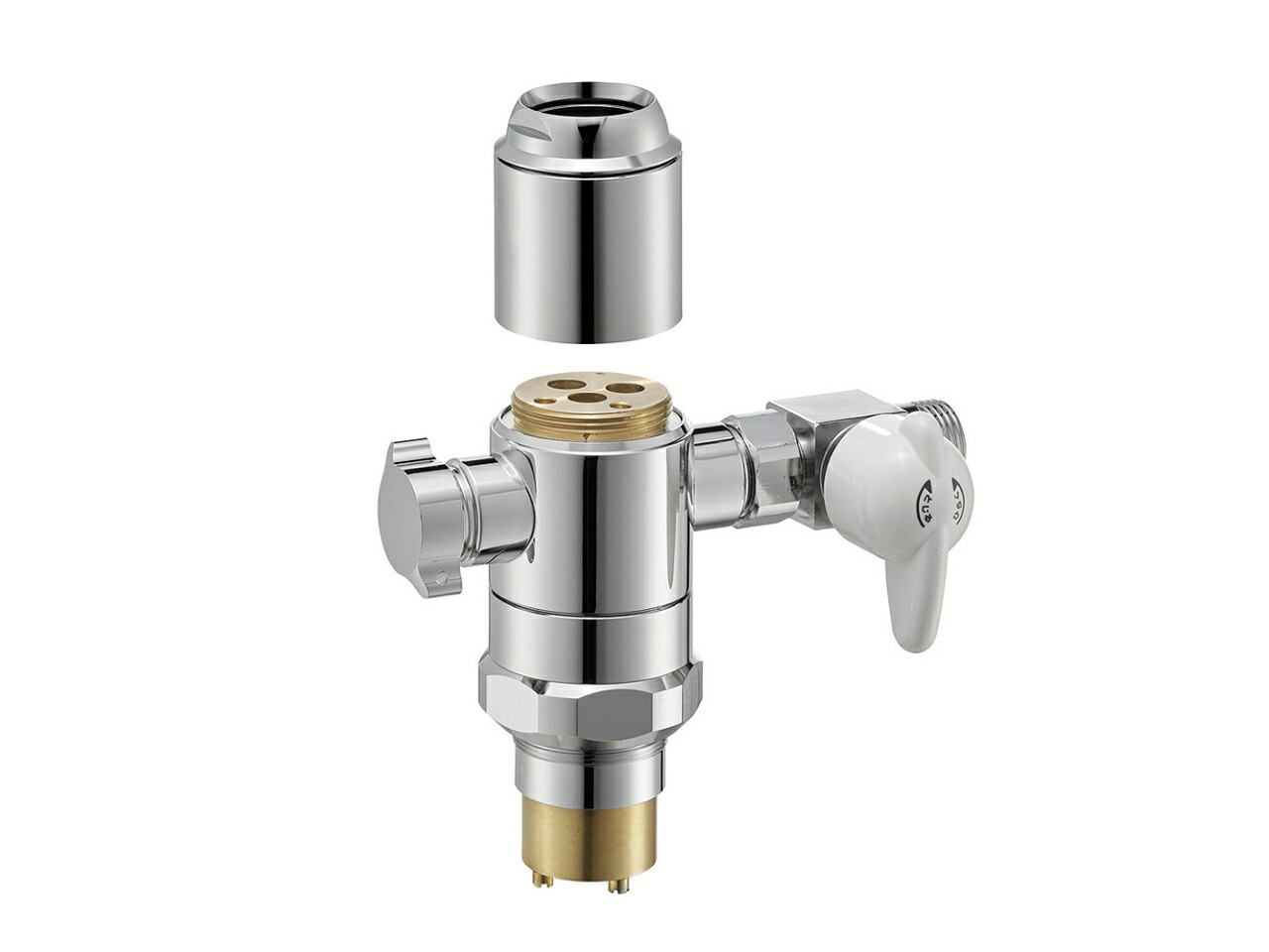 SANEI シングル混合栓用分岐アダプター(SANEI用) B98-AU3A (水栓金具