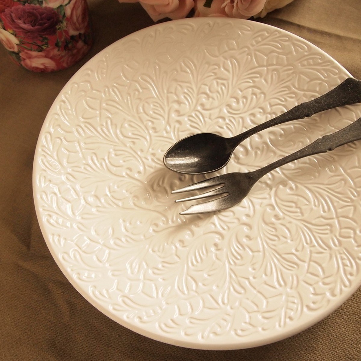 プレート 皿 北欧食器 マテュース フルレース 20cm アンティーク調