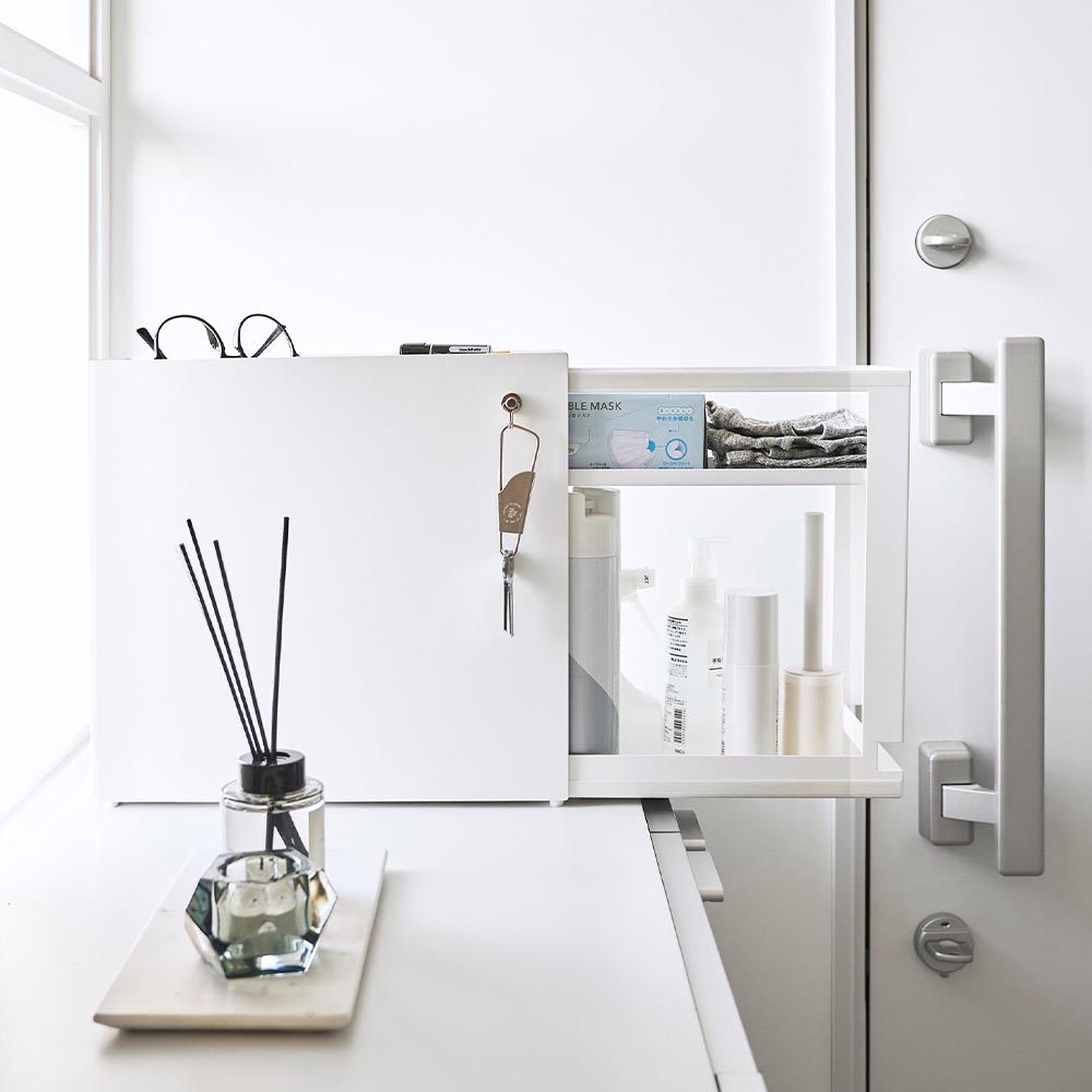 tower 山崎実業 タワー 隠せる引き出し収納 1428 1429 収納ラック 玄関