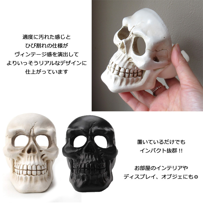ドクロ スカル 灰皿 喫煙具 アシュトレイ タバコ 卓上 かっこいい