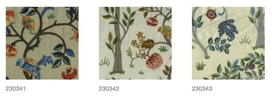 ウィリアムモリス 生地刺繍 ケルムスコット ツリー Kelmscott Tree k-t