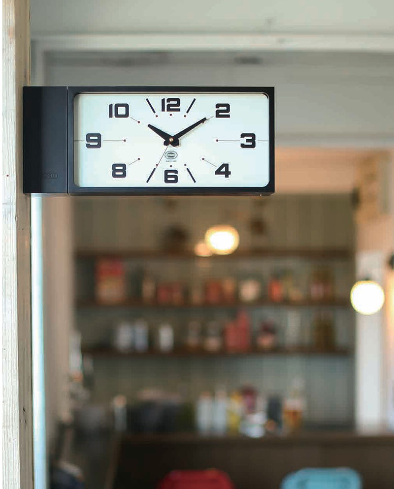 DULTON（ダルトン） ダブル フェイス クロック レクタングル 掛け時計