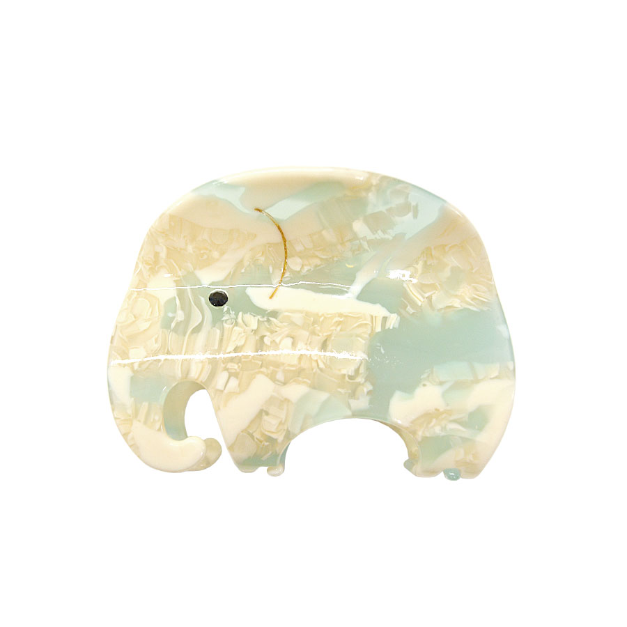 ぞう ヘアクリップ ぞうさん 象 モチーフ バンスクリップ エレファント