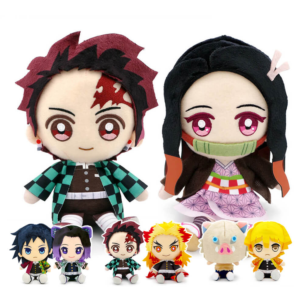 祝電 結婚式 ぬいぐるみ電報 「鬼滅の刃 Chibiぬいぐるみ ペアセット