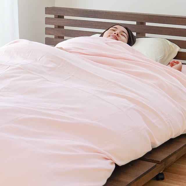 和晒 掛け布団カバー ダブル 日本製 綿100％ 和晒し 2重ガーゼ 掛布団