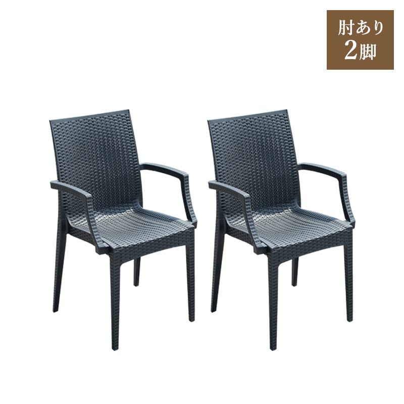 MINT チェア ガーデンチェアー チェアー 肘あり スタッキング 軽量