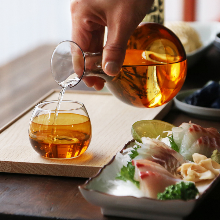 丸嘉小坂漆器店 輪輪 カラフェ S 透 300ml 徳利 ピッチャー 水差し 漆