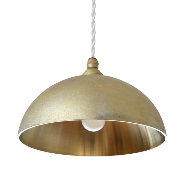 FUTAGAMI（フタガミ） ペンダントランプ 半球 削り出し 真鍮 鋳肌