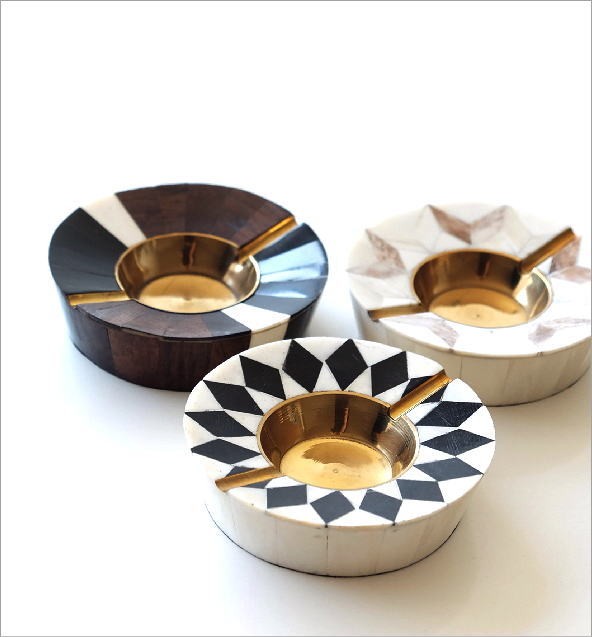 灰皿 おしゃれ 卓上 アッシュトレイ アンティーク モダン デザイン