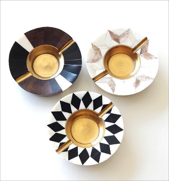 灰皿 おしゃれ 卓上 アッシュトレイ アンティーク モダン デザイン