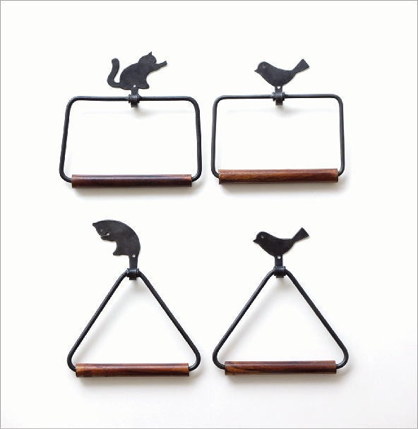 タオルハンガー アイアン 木製 おしゃれ かわいい タオル掛け タオル