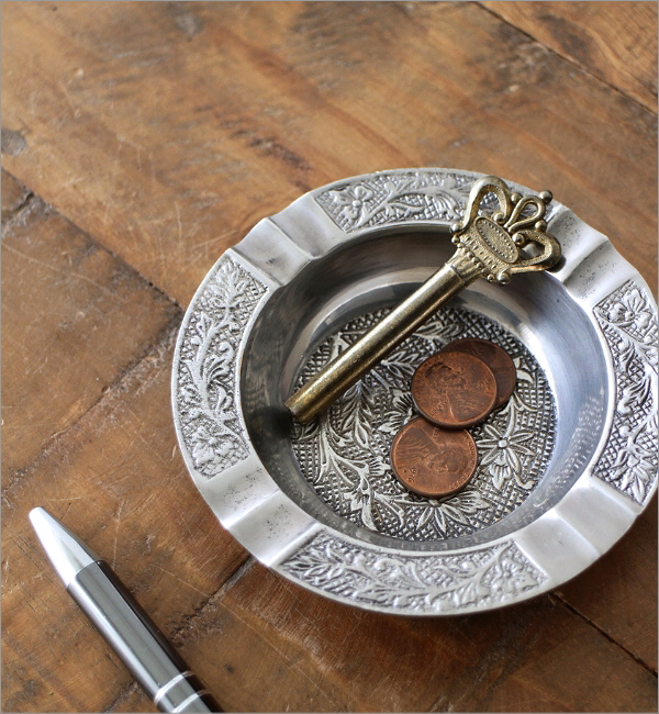 灰皿 おしゃれ 卓上 小物入れ 真鍮 ブラス かっこいい 手のひらサイズ