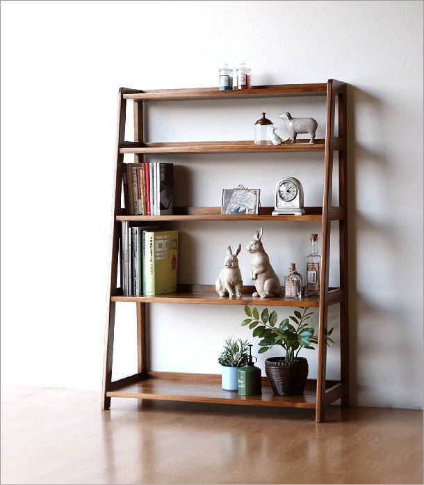 114 シルキーオーク シェルフ 本棚 ラック ディスプレイ 飾り台 棚