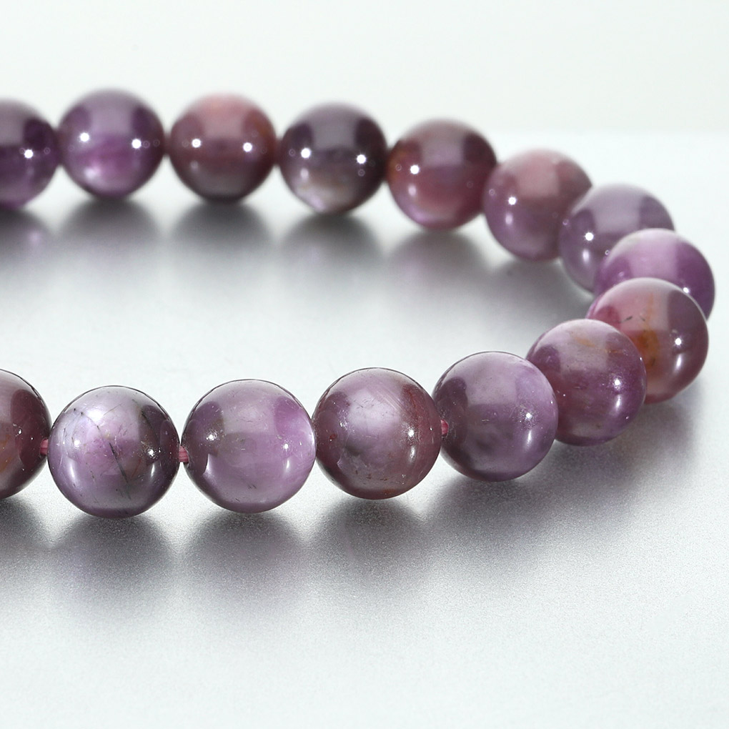 スター ピンクサファイア ブレスレット 9.3mm 18cm メンズ M