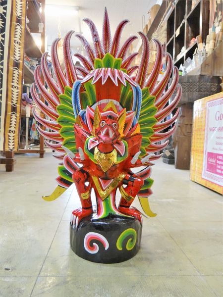 ガルーダ 木彫 バリ オブジェ 置物 アジアン テイスト : アジアン