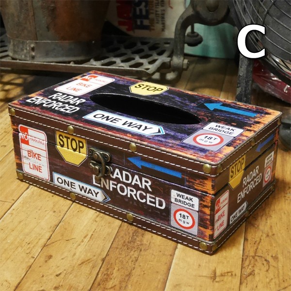 アメリカン ティッシュケース レトロ ティッシュカバー ティッシュ
