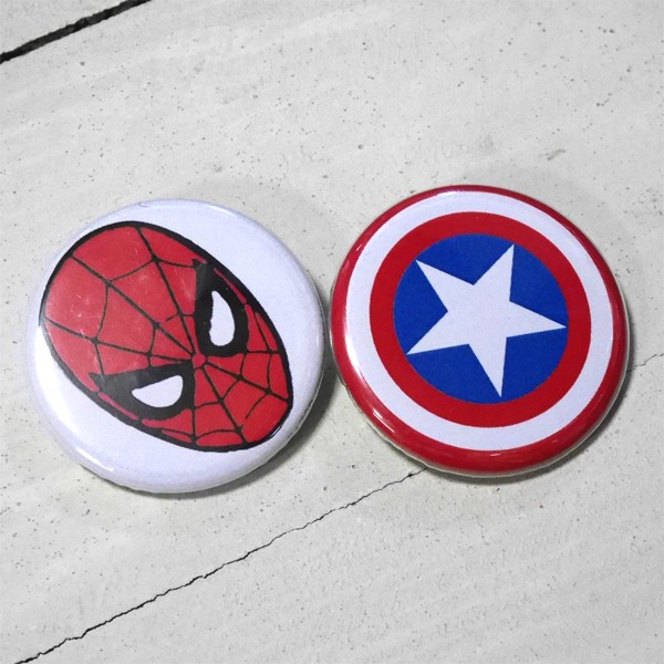 MARVEL 缶バッジ 5点セット マーベル ピンバッジ : アメリカン雑貨の