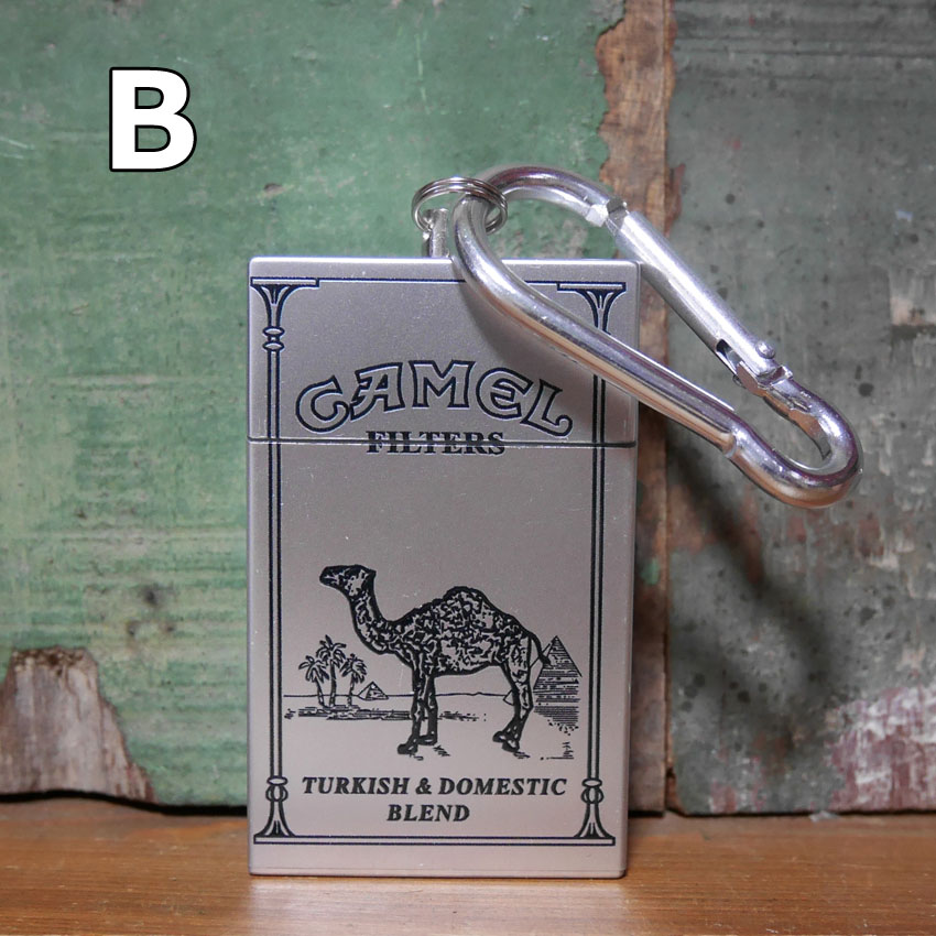 タバコ 箱型 携帯灰皿 キーホルダー 灰皿 キャメル マルボロメンソール