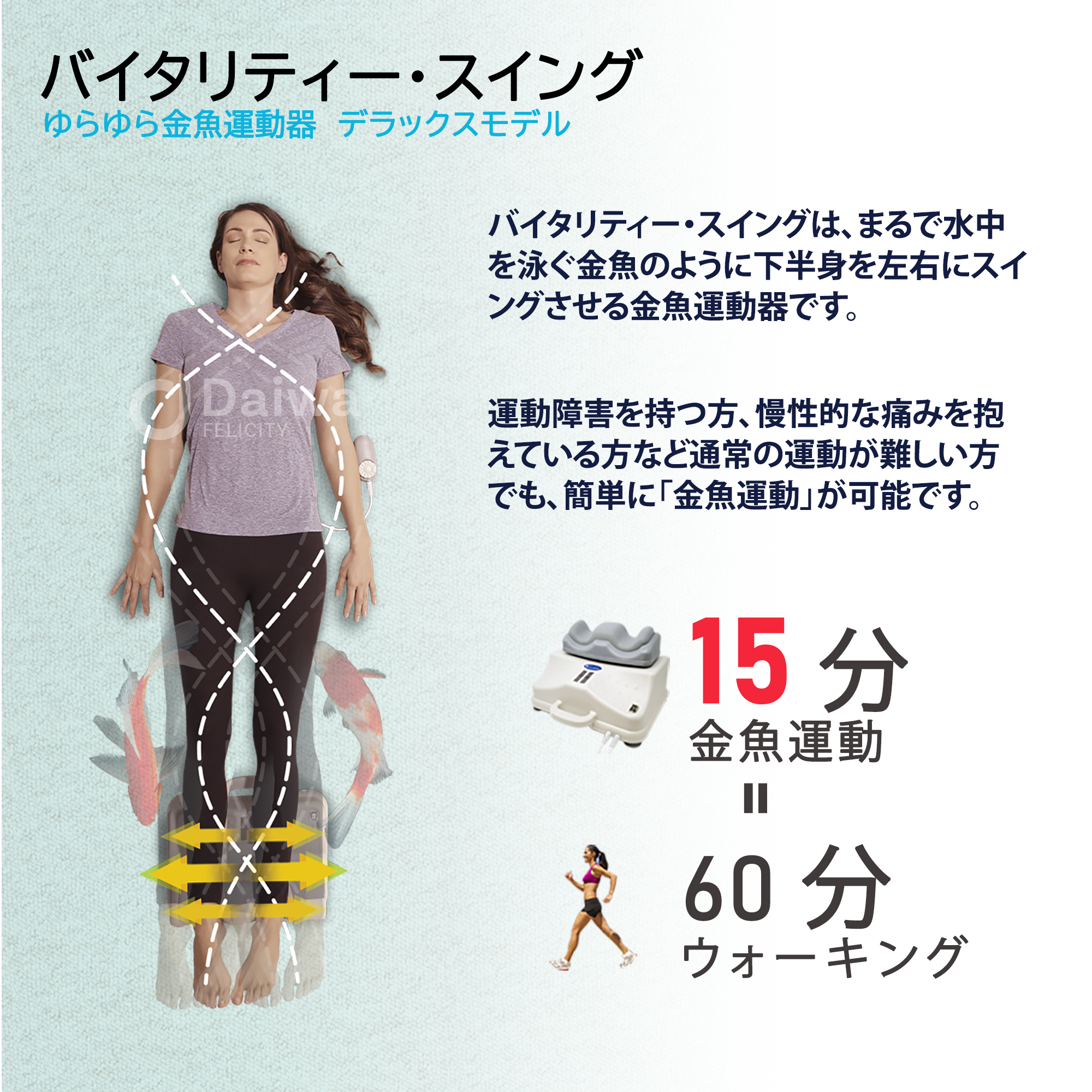 金魚運動マシーン バイタリティー・スイング Daiwa Felicity