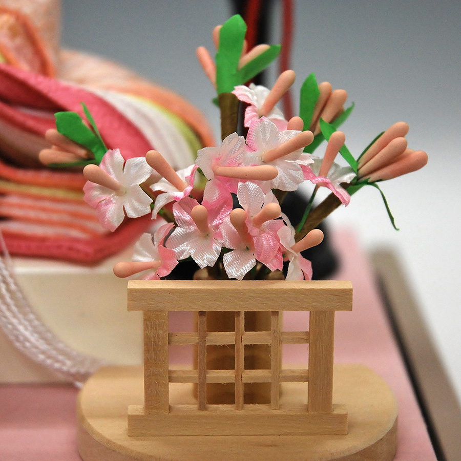 セール】雛人形 ひな人形 K107 コンパクト オルゴール付き 人形の佳月