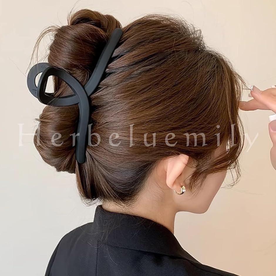 ヘアクリップ ヘアクロー ダッカール バンスクリップ 特大 大きめ