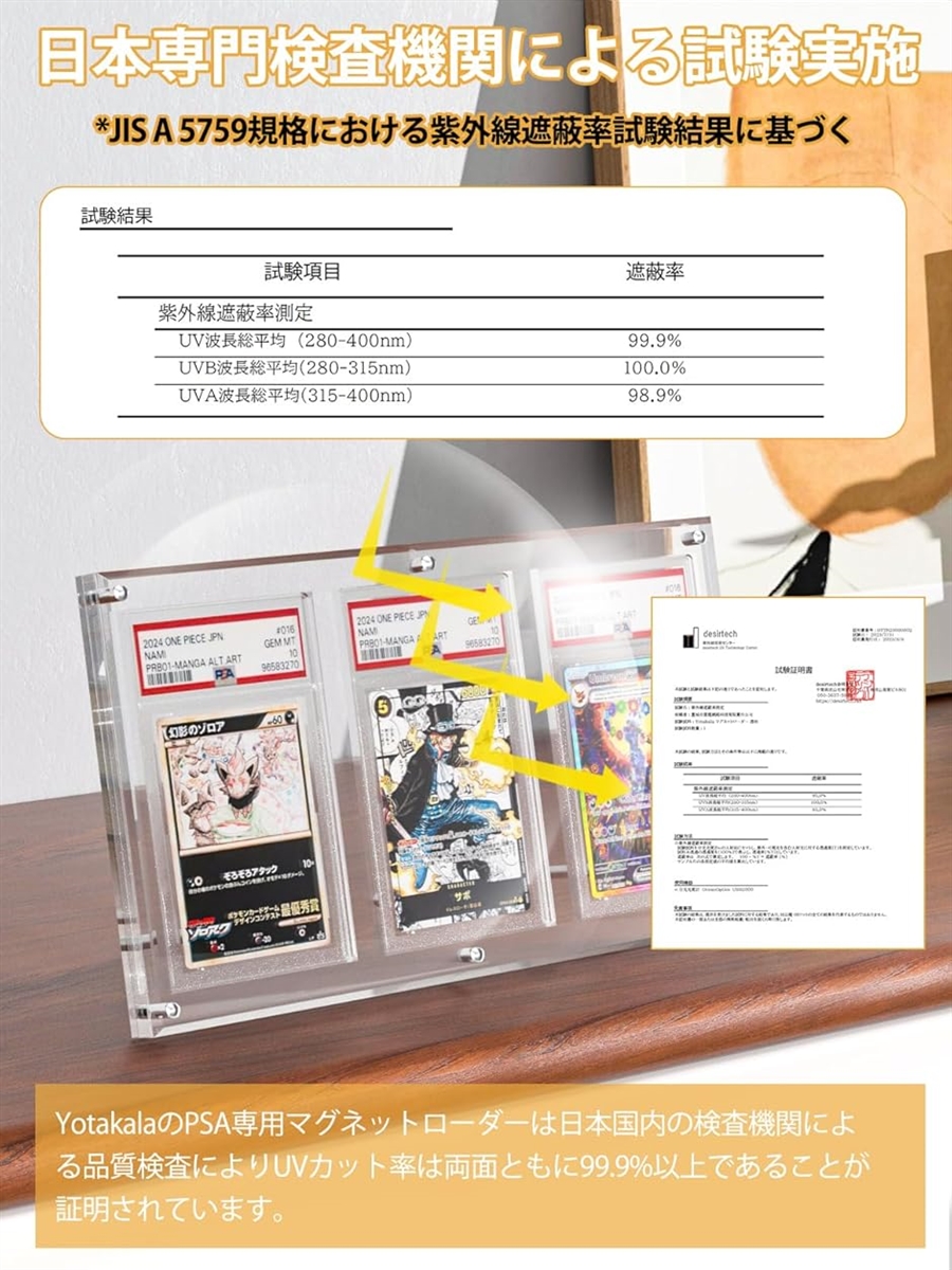 PSA鑑定 ケース アクリル ローダー PSA専用 スクリューダウン