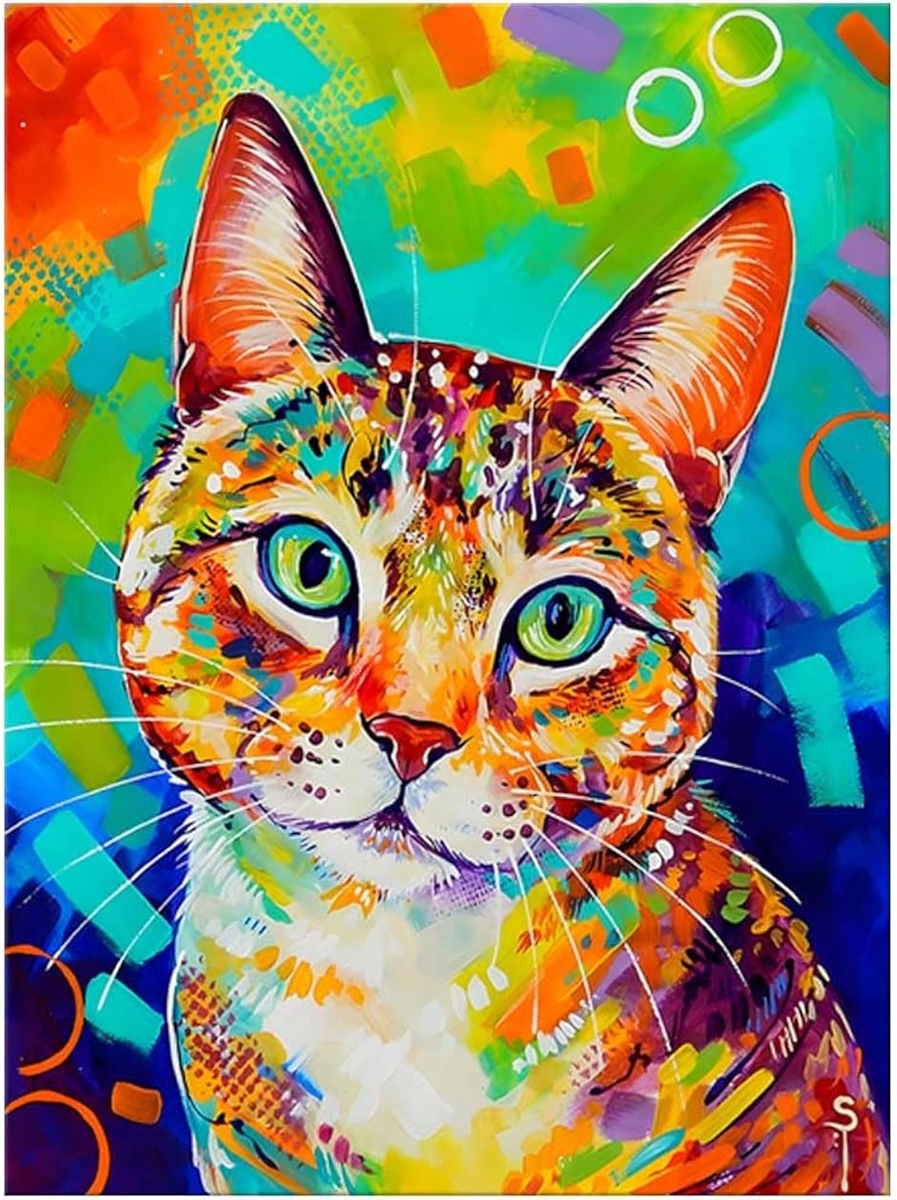 アートパネル 猫 動物 W50cm H70cm アートフレーム 絵画 キャンバス 額