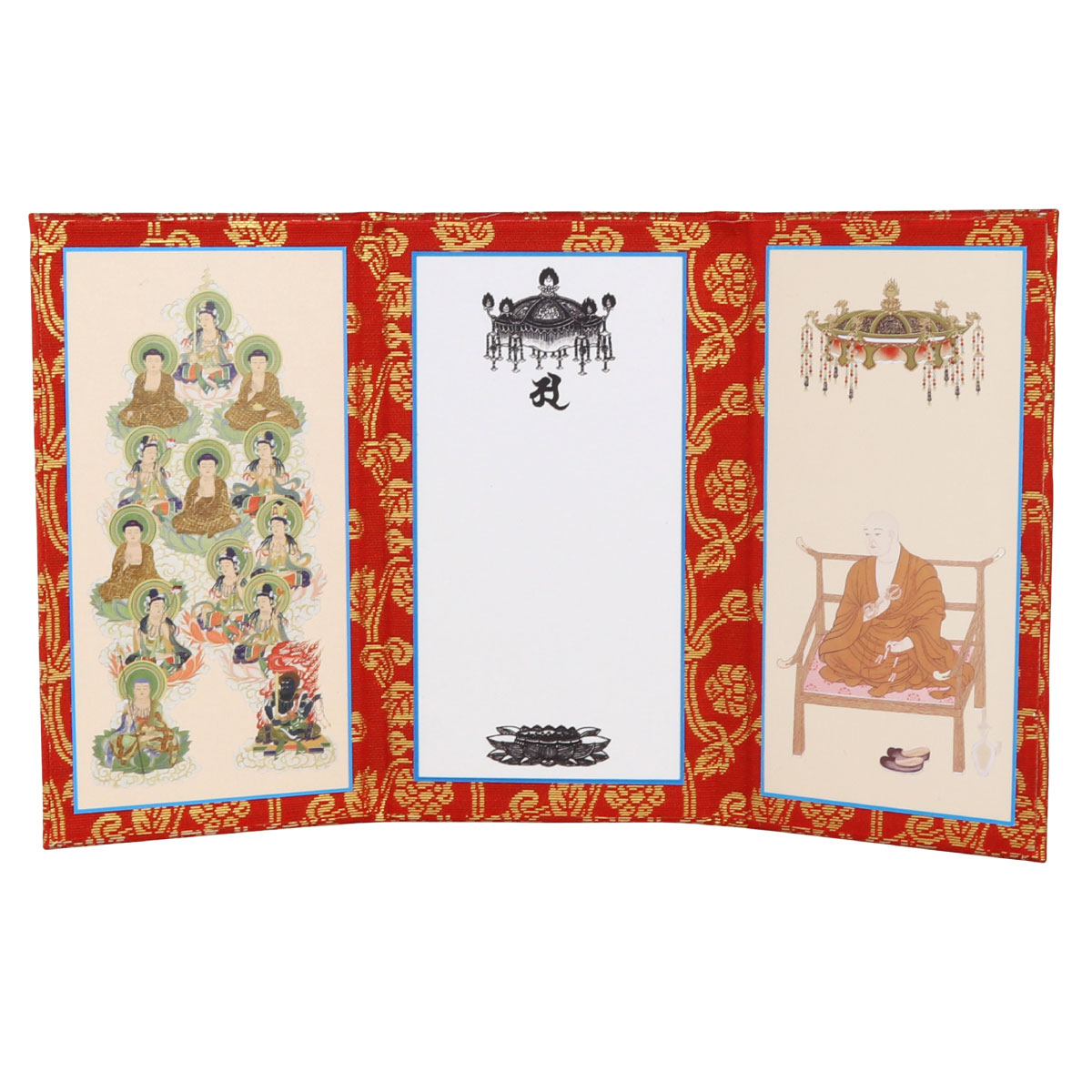 真言宗 廻向之證 屏風型 三つ折り 屏風 コンパクト 小 送料無料 | 弘法