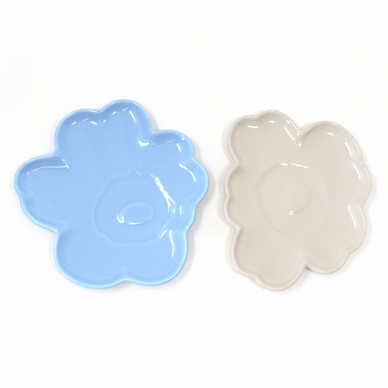 marimekko（マリメッコ） ウニッコ 箱付き プレート 2枚 セット ライト