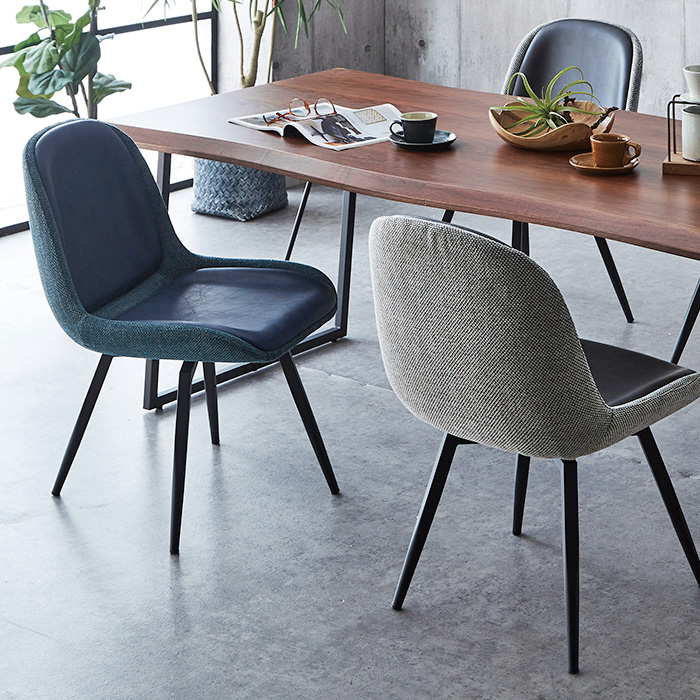 ダイニングチェア 回転式 2脚セット おしゃれ ツートーン バイカラー