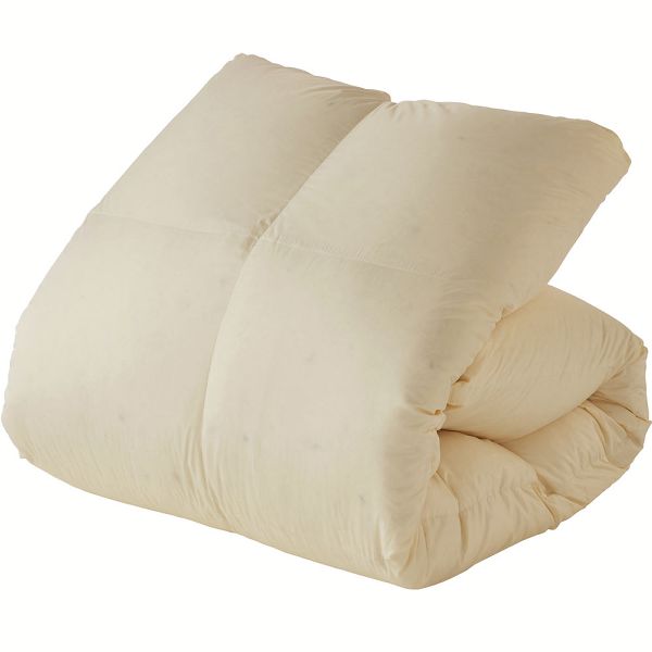 羽毛布団 掛け布団 セミダブル ロング ホワイトダックダウン 80