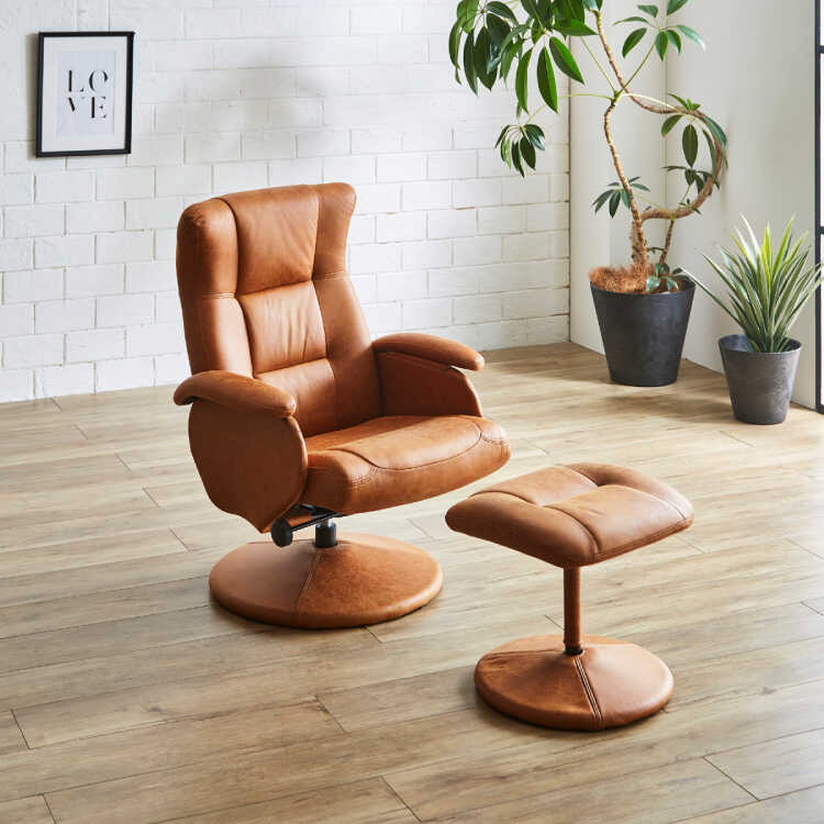 チェアー リクライニングチェア パーソナルチェア オットマン付き