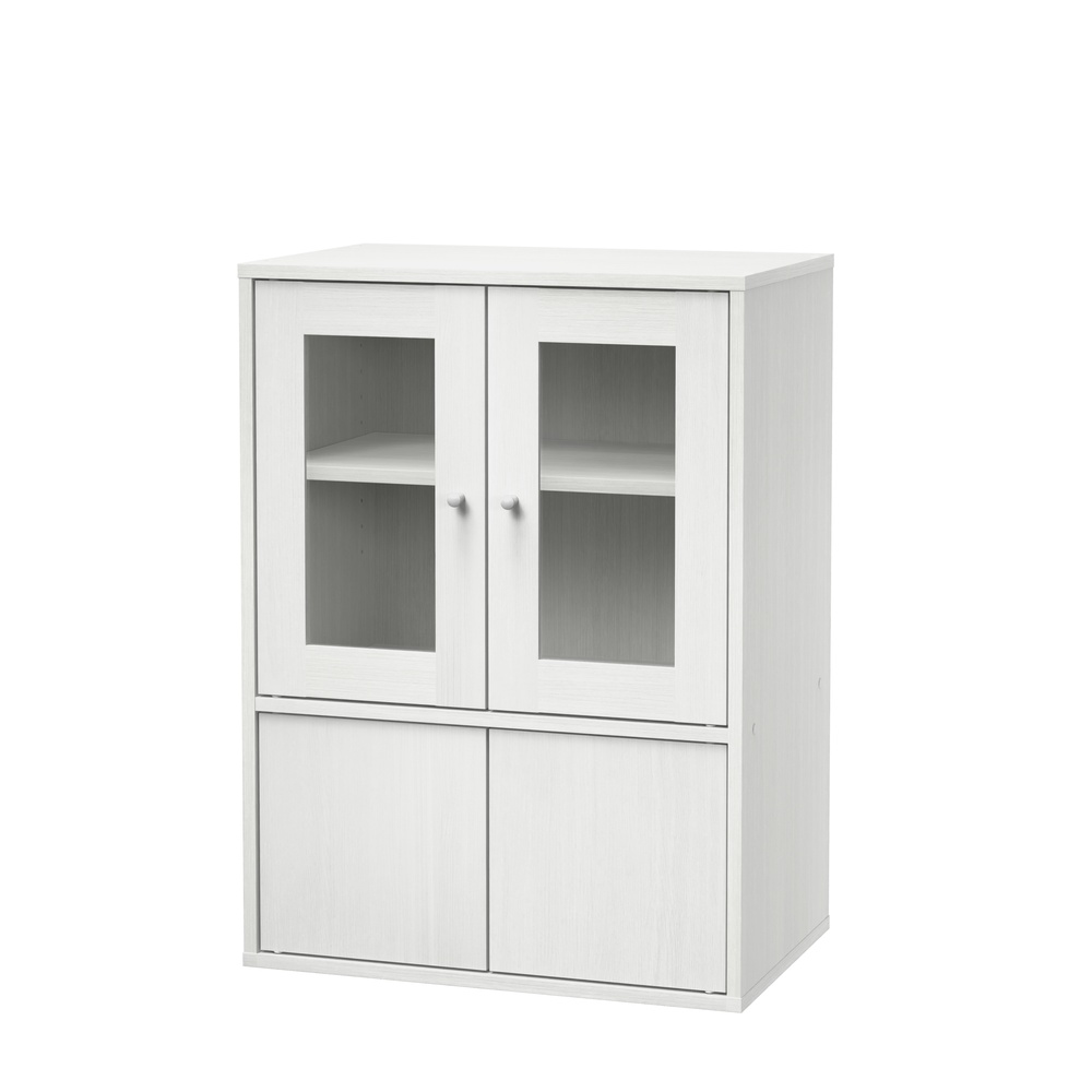 IRIS OHYAMA（アイリスオーヤマ） 食器棚 ロータイプ 幅60 奥行38.8 高