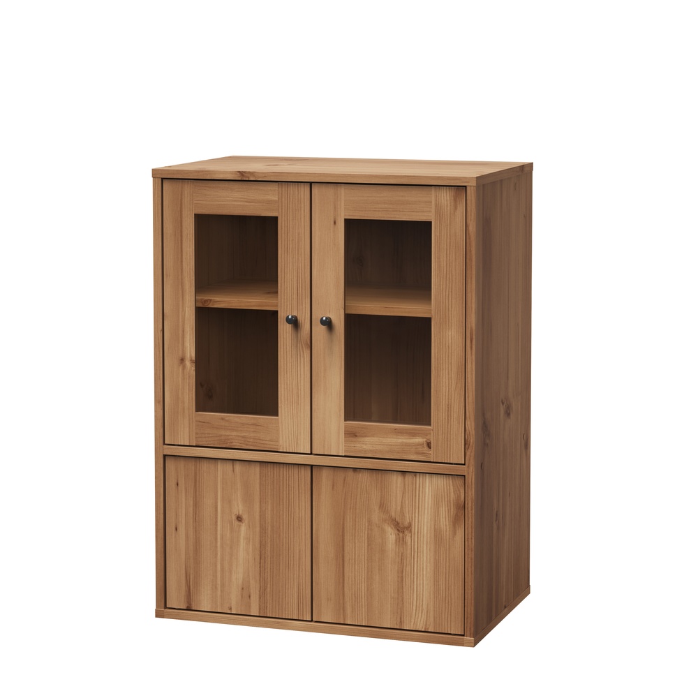 IRIS OHYAMA（アイリスオーヤマ） 食器棚 ロータイプ 幅60 奥行38.8 高