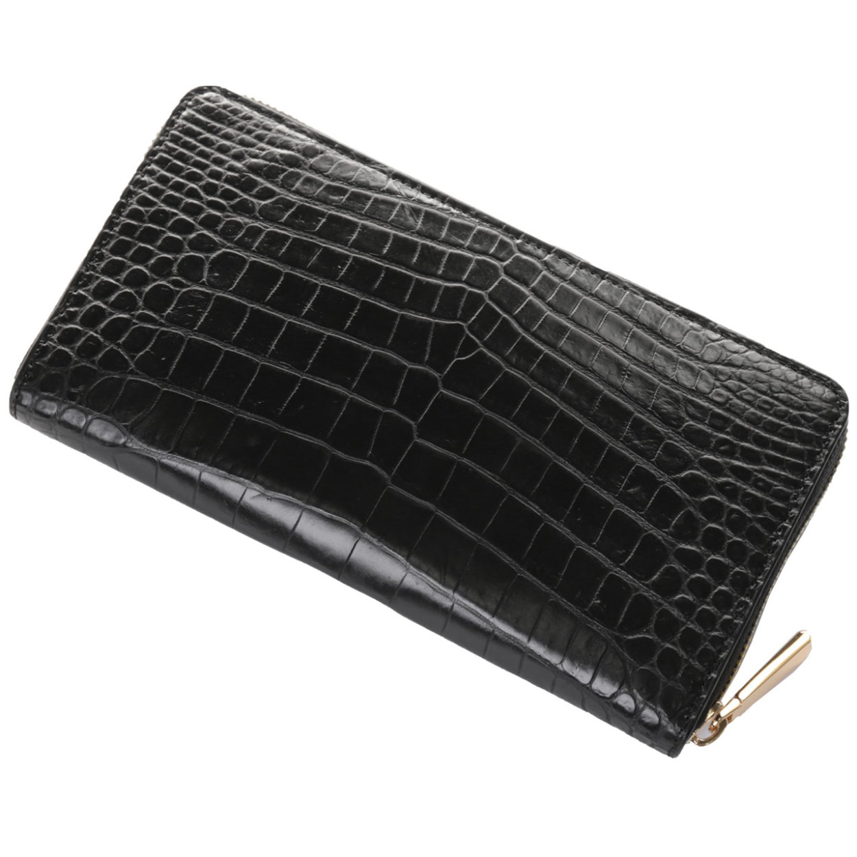 sankyo shokai（三京商会） クロコダイル 長財布 ラウンドファスナー