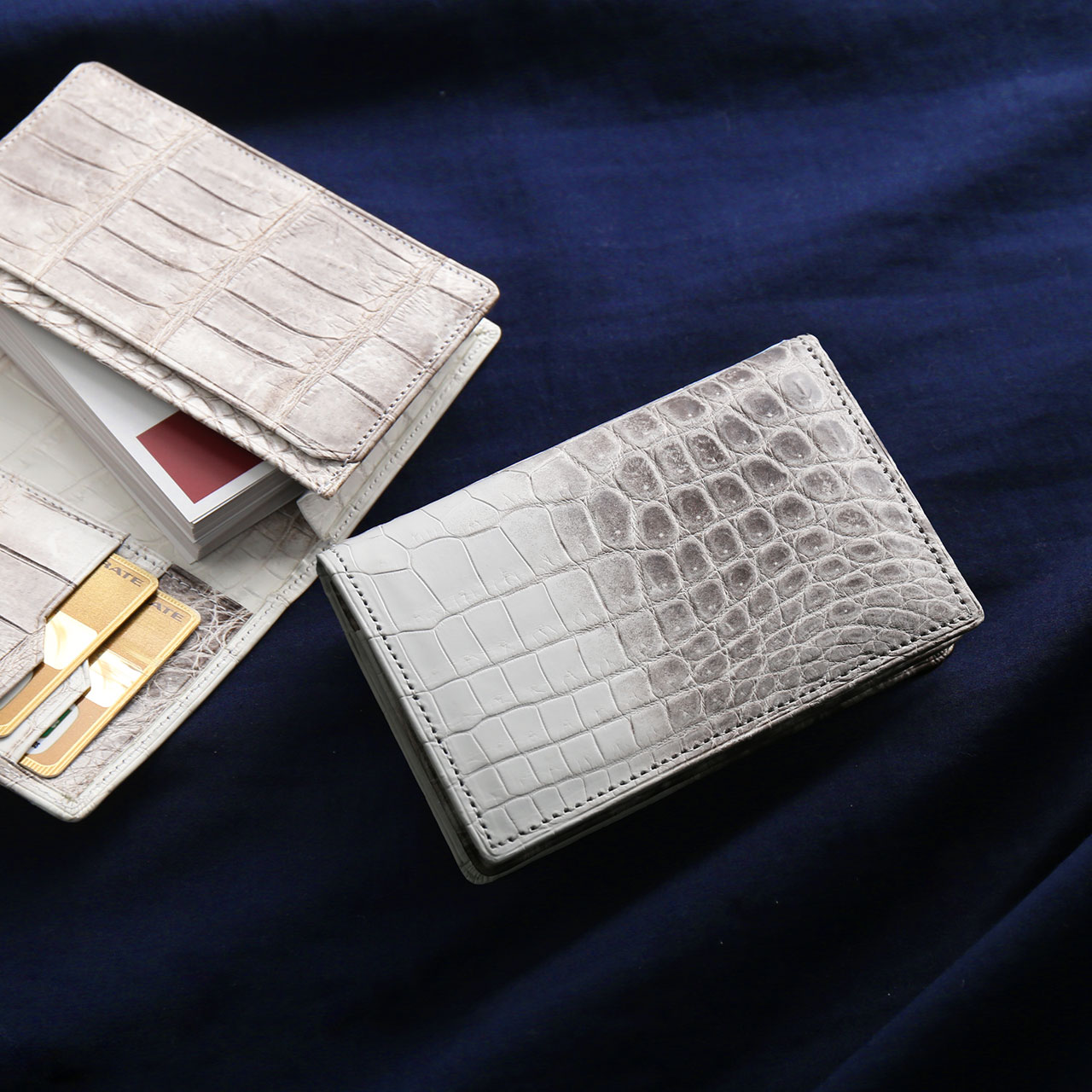 sankyo shokai（三京商会） ヒマラヤ クロコダイル 名刺入れ 日本製