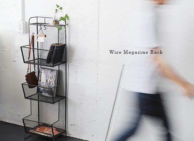 マガジンラック おしゃれ オープンラック 壁掛け ワゴン レトロ
