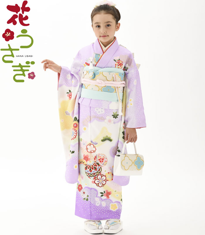 ☆4035☆ 子供着物 七五三 女の子 四つ身 単品 単衣仕立て ☆4035