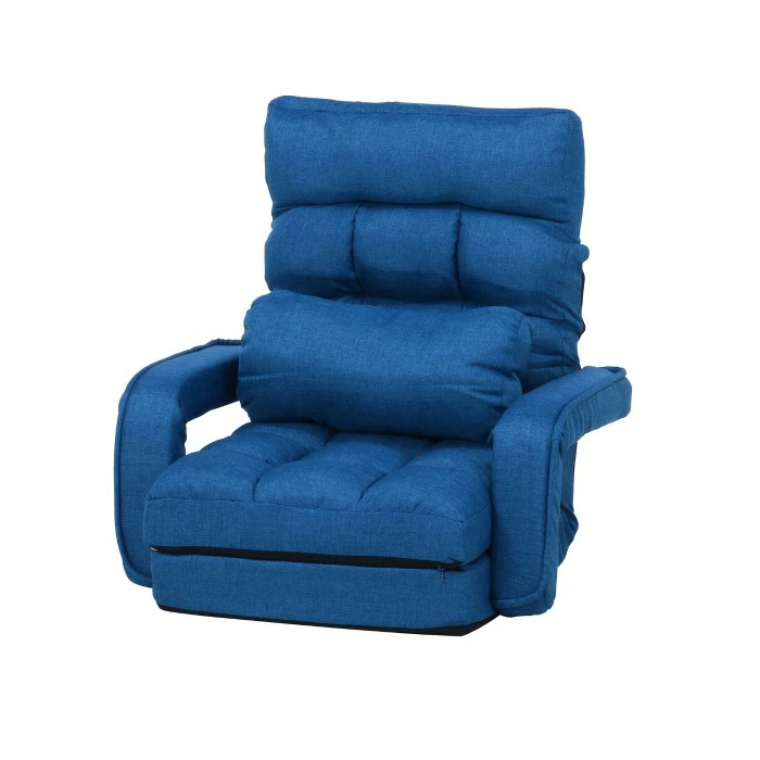 座椅子 座いす 4WAY チェア フロアチェア 布張り 幅70cm 1人掛けチェア