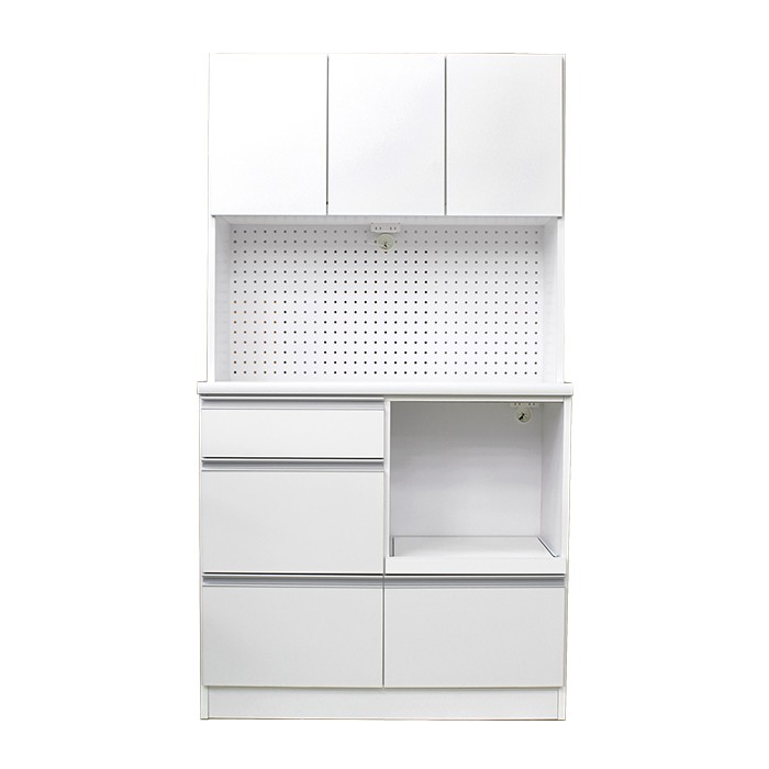 食器棚 完成品 レンジ台 幅100cm 日本製 レンジボード カップボード