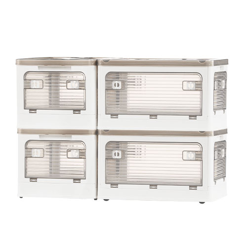 ぼん家具 収納ケース キャスター付 収納ボックス 幅40cm 4個セット