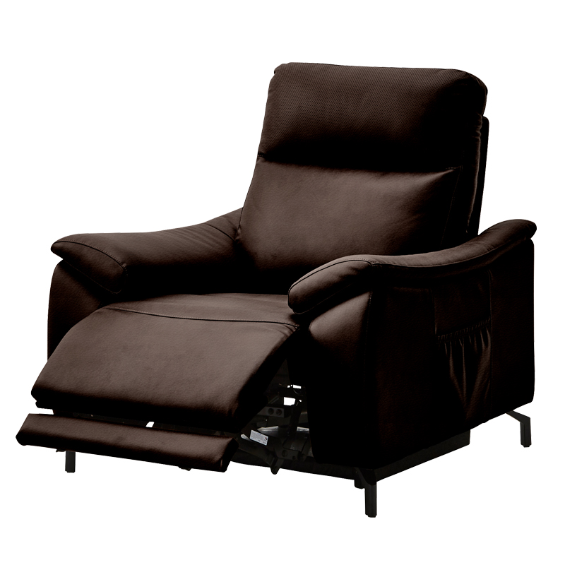 サンコウ 組立設置 電動リクライニングソファー 本革 PVC スピーカー