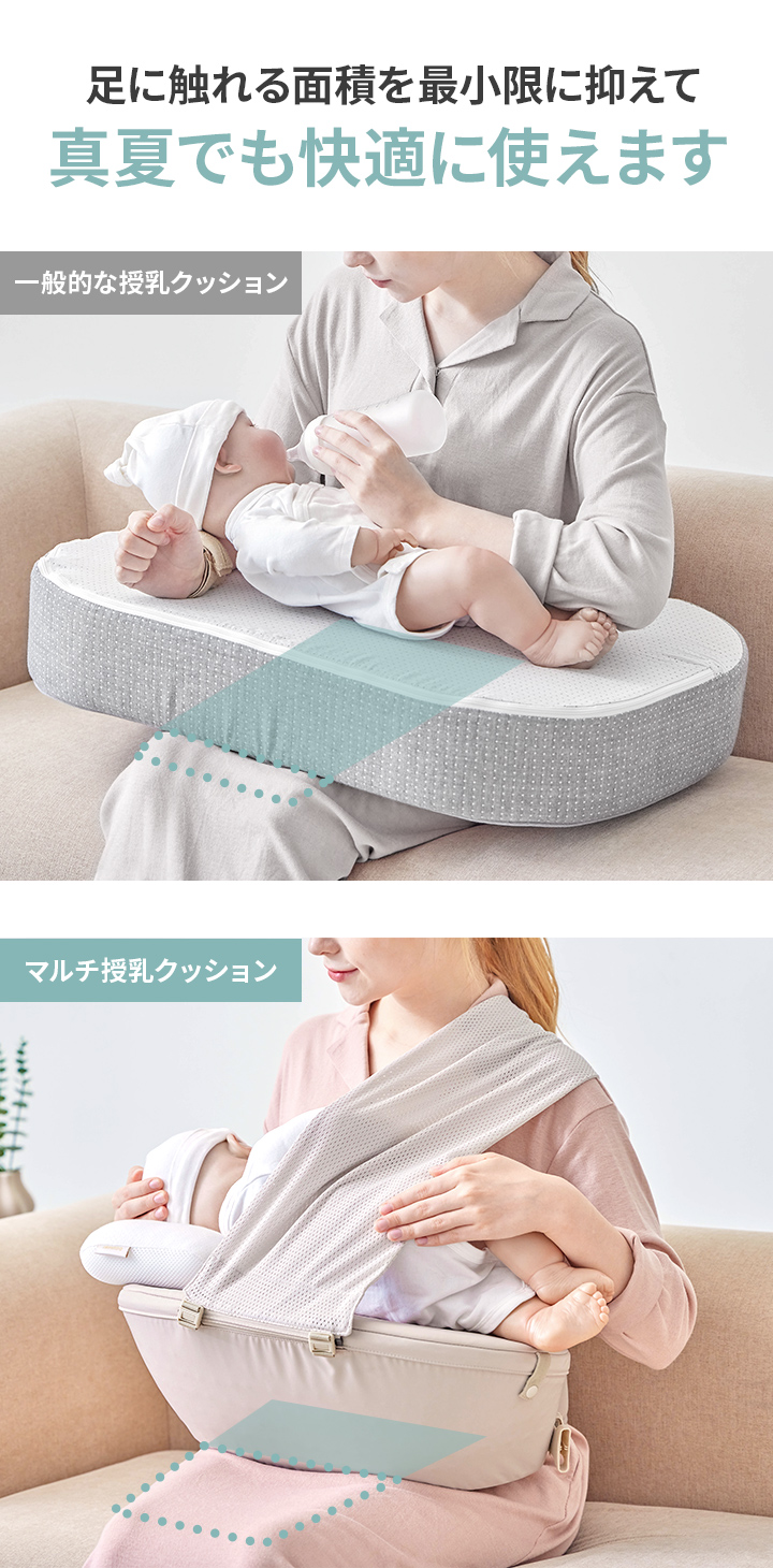 GGUMBI（グンビ） 授乳クッション 赤ちゃん 授乳 ヒップシート 2in1 枕