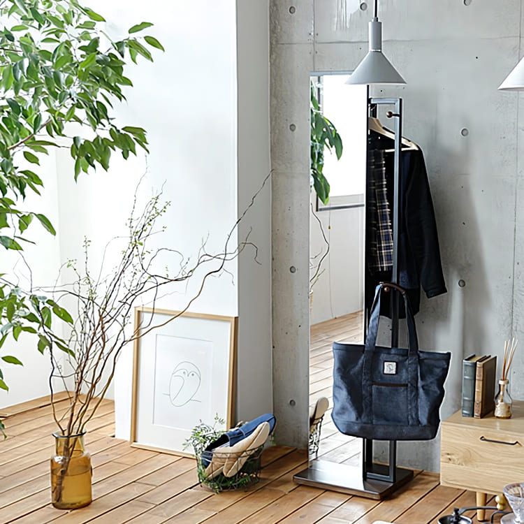 ハンガー付きミラー Colne（コルン） ミラー mirror 鏡 スタンドミラー