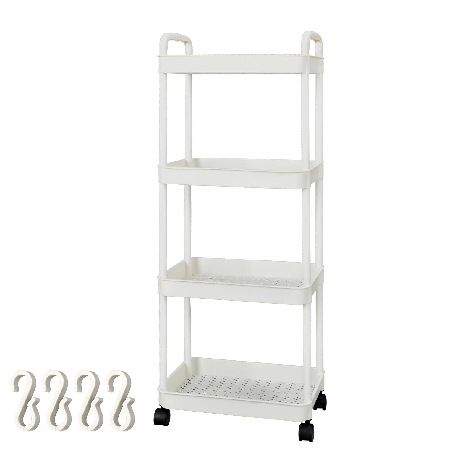 キッチンワゴン 4段 収納棚 収納ワゴン 収納ラック おしゃれ