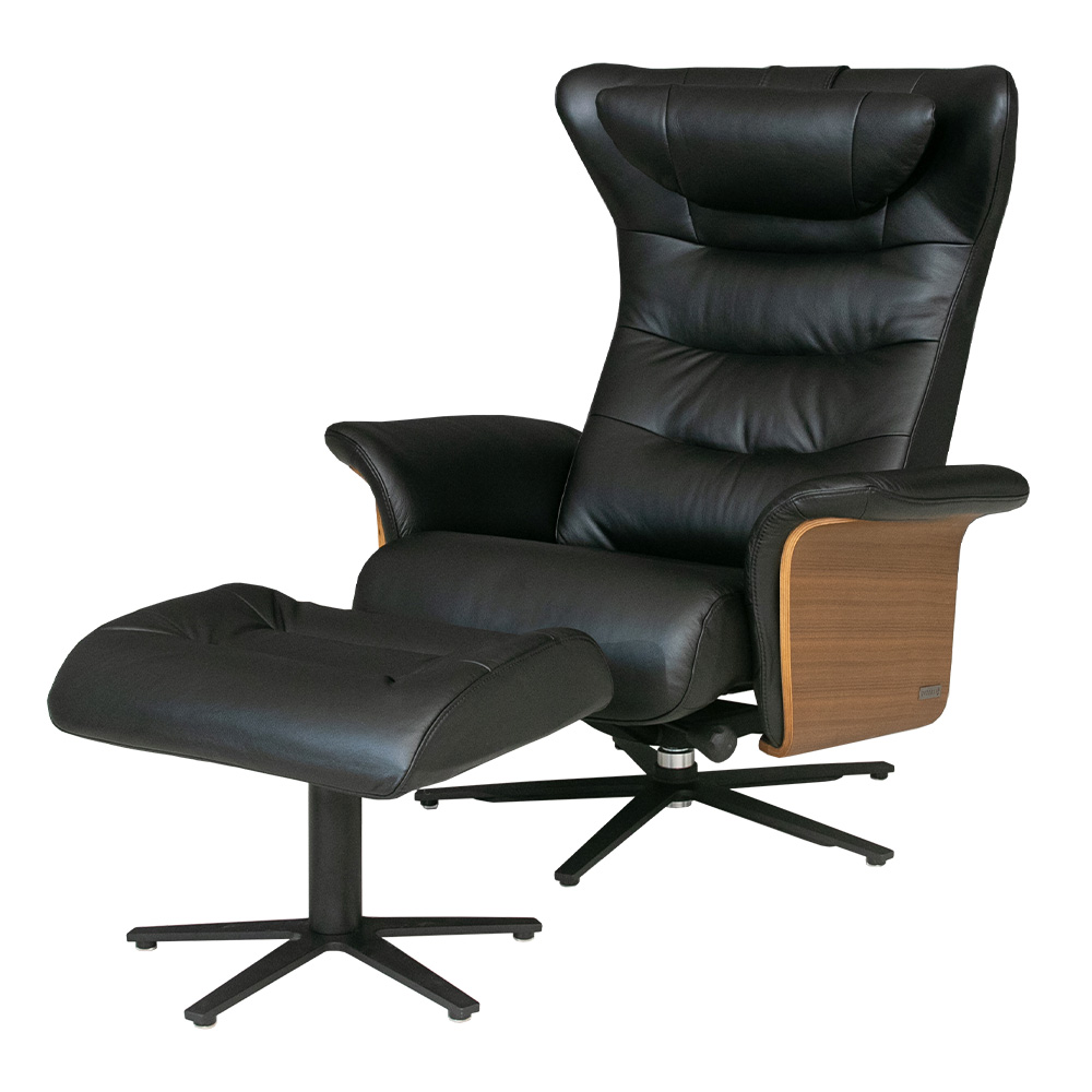 パーソナルチェア リクライニングチェア レザー 総革 1人掛け モダン