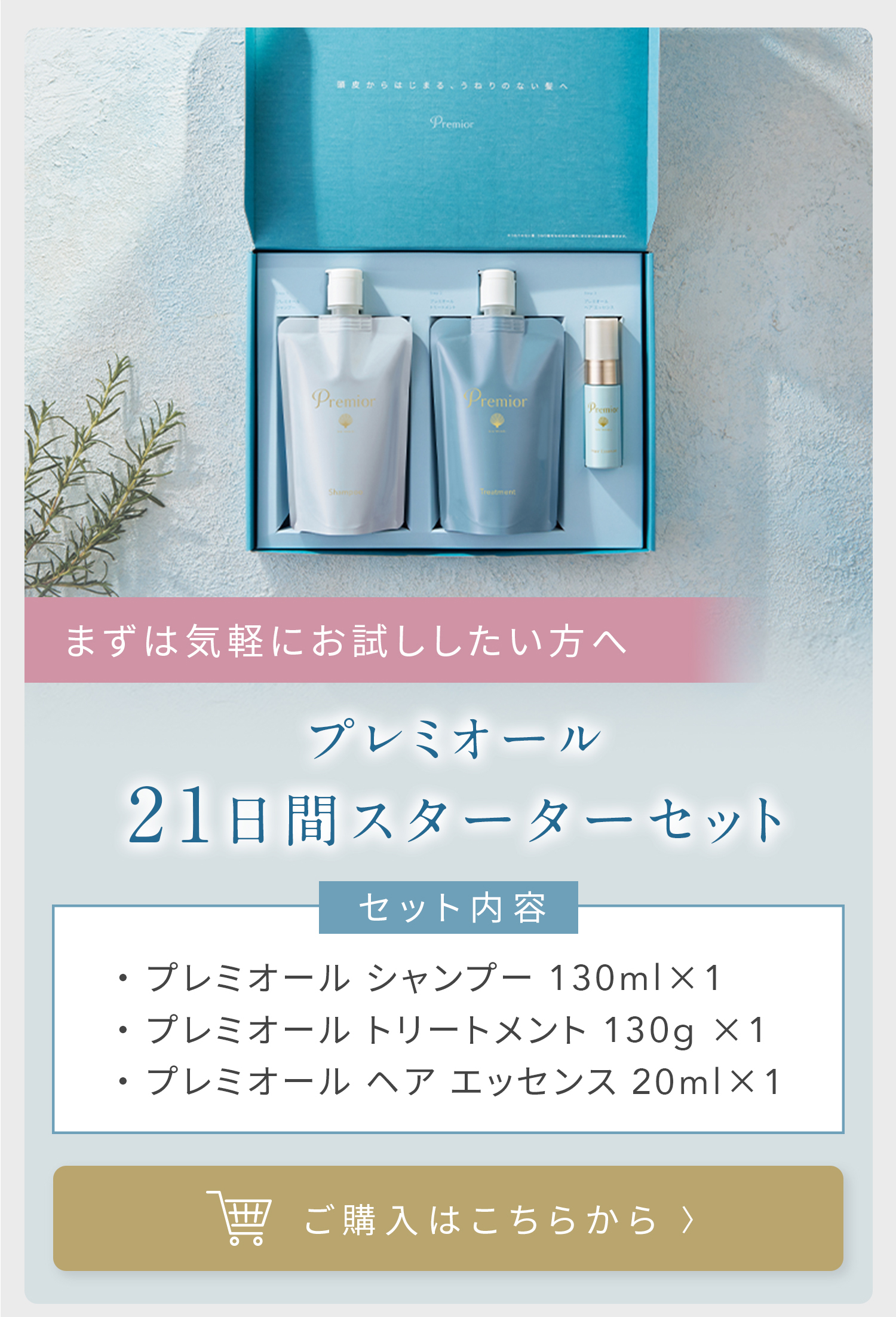 La Sana（ラサーナ） プレミオール 21日間 スターターセット ヘア