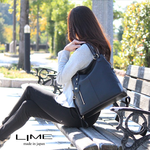 LIME made in japan リュック ショルダーバッグ レディース 本革 2way