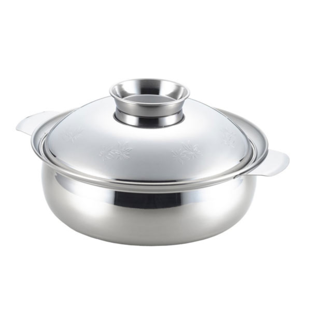 ヨシカワ 卓上鍋 27cm IH対応 もみじ 土鍋風ステンレス鍋 日本製 両手